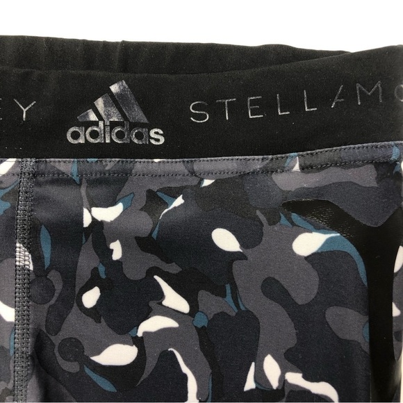 Stella McCartney x Adidas camo print/mesh yoga sport running pant legging Small - Picture 6 of 13